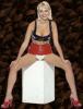 Jo Guest Sitting with Legs Wide Open