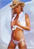 Joanna Krupa Wearing a Cowboy Hat
