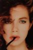 Justine Bateman Hair Covering Her Eye