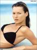 Kate Moss Wearing a Black Bikni