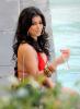 Kim Kardashian drinking a cocktail