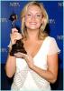 Kim Medcalf With Her Award