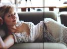 Kirsten Dunst Relaxing on the Sofa