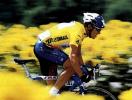 Lance Armstrong Flying His Bicycle