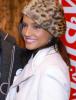 Leonor Varela wearing a fur hat