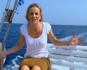 Linda Barker In the Boat
