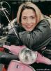 Lisa Rogers posing on scooter