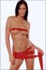 Lucy Clarkson in red hot strips