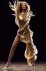 Mariah Carey 
wearing a beautiful gold dress