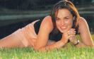 Martina Hingis under shower