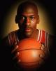 Michael Jordan with the Basket Ball