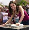 Michelle Kwan Holding the Shoe Michelle Kwan Holding the Shoe