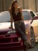 Michelle Rodriguez with the Car