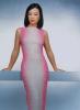 Ming Na Wen Wearing a Lovely Dress