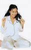 Minnie Driver Excited in White