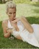 Nicollette Sheridan Lying on the Grass