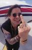 Ozzy Osbourne Showing Finger