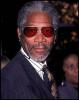 Red glasses of Morgan Freeman