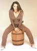 Sexy Ivonne Montero on drum
