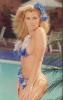 Sexy Lady Noriega Covered In Blue White Flowers