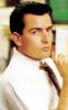 Side Pose of Charlie Sheen