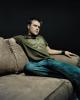 Stylish Daniel Bedingfield on sofa