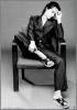 Valeria Golino in a Sitting Pose