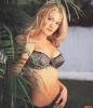 Victoria Pratt in Grey Lingerie