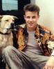 Will Estes with His Dog