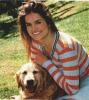 With her Dog Katy Hill