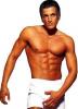 peter with his body posing